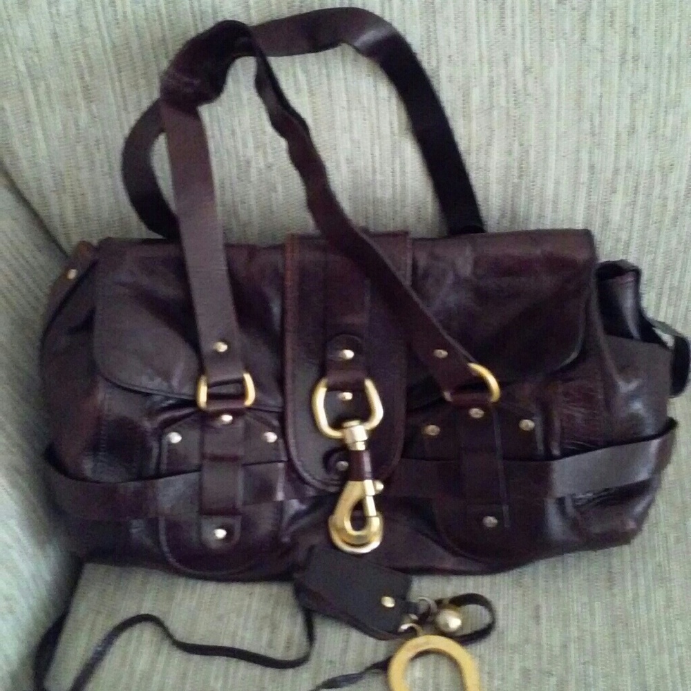 Leather handbag